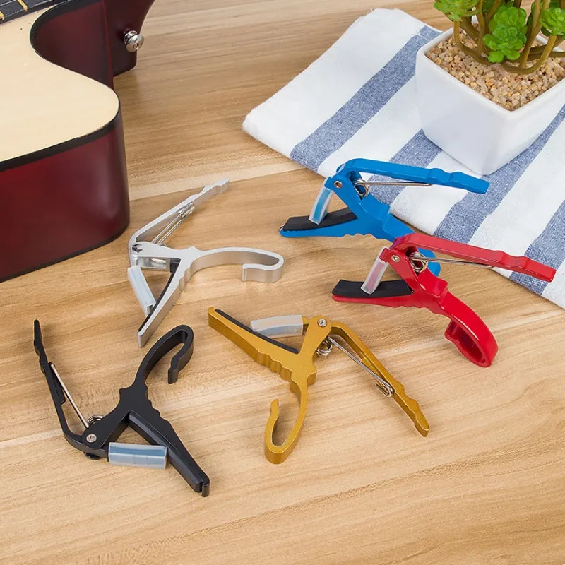 Guitar Accessories Guitar Capo Ukulele Alloy Capo Key Quick Change Trigger Clamp for Acoustic Electric Bass Instrument