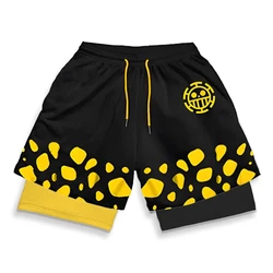 Stilvolle 3D-Druck 2 in 1 Laufs horts für Männer Fitness-Training sportliche Performance-Shorts mit Taschen Active wear