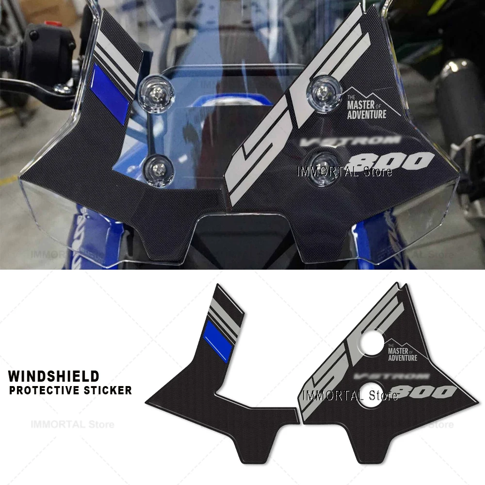 

V-Strom 800SE Windshield Stickers Motorcycle Sticker 3D Epoxy Resin Protection Sticker For V-Strom 800 SE 2023