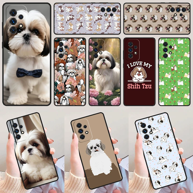 

Чехол для телефона Kawaii Shih Tzu для Samsung Galaxy A52 A72 A73 A20e A21S A50 A70 A11 A12 A42 A31 A40 A51 A71 A32 A80 A91