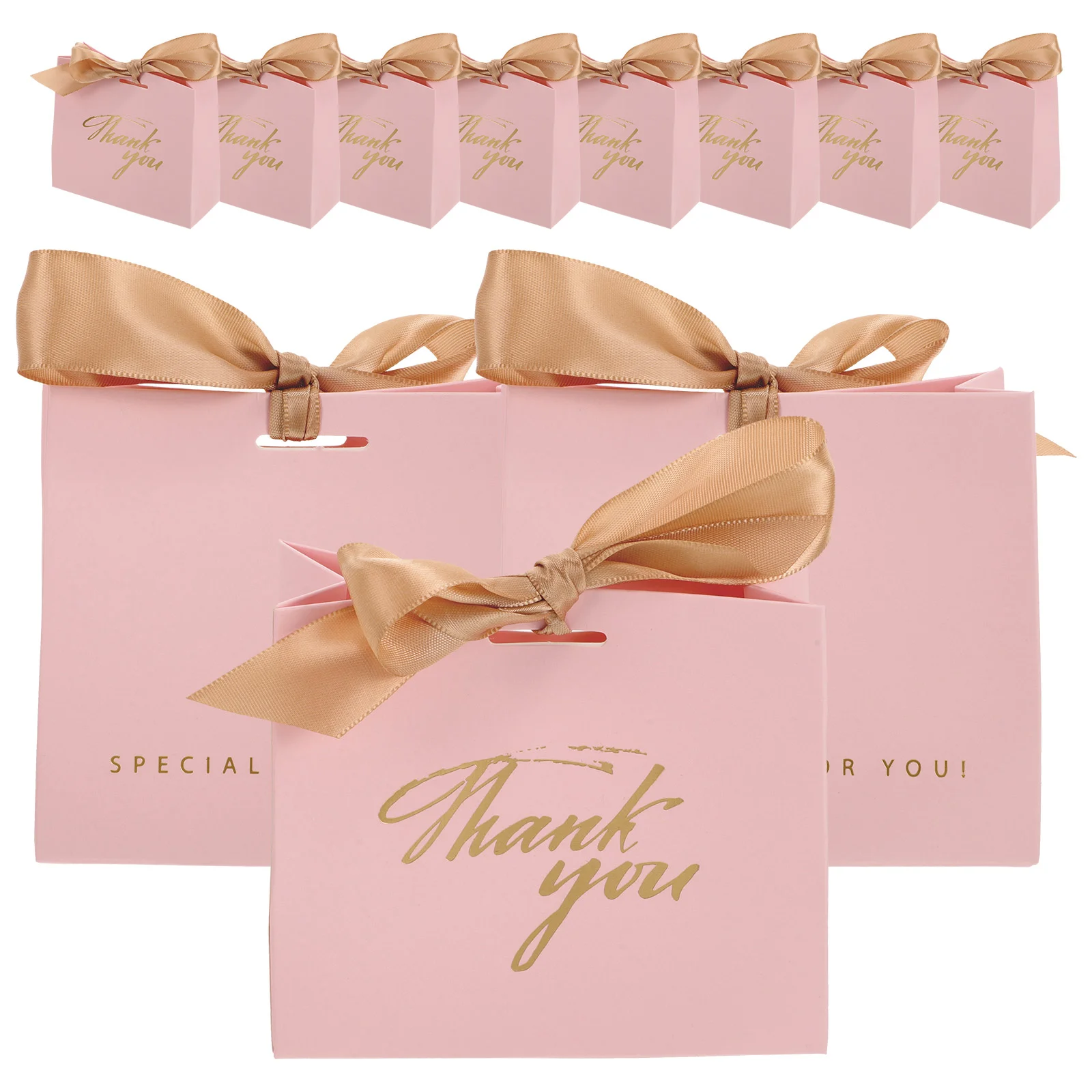 

50 Pcs Candy Bags Kraft Gift Boxes Party Favor Gifts for Stocking Stuffers Small Favors Bride