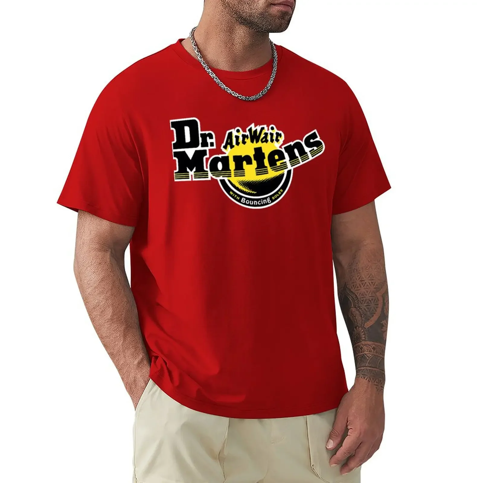 Dr. Marten T-Shirt plus size tops tops sports fans anime mens tall t shirts Hot Sale Crewneck Round Neck Short Sleeve Casual