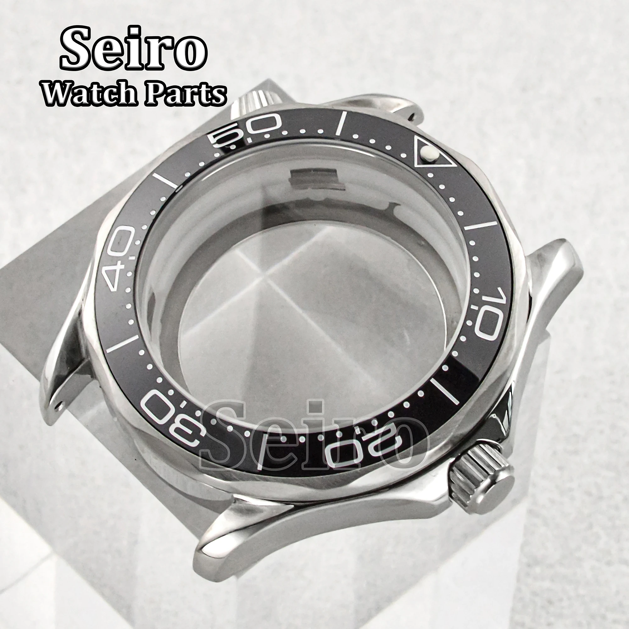 41MM NH35 Case Dial Hands Stainless Steel Bracelet Strap Men Case for Seamaster 300 NH36 Movement 31MM Dial Accessories Parts