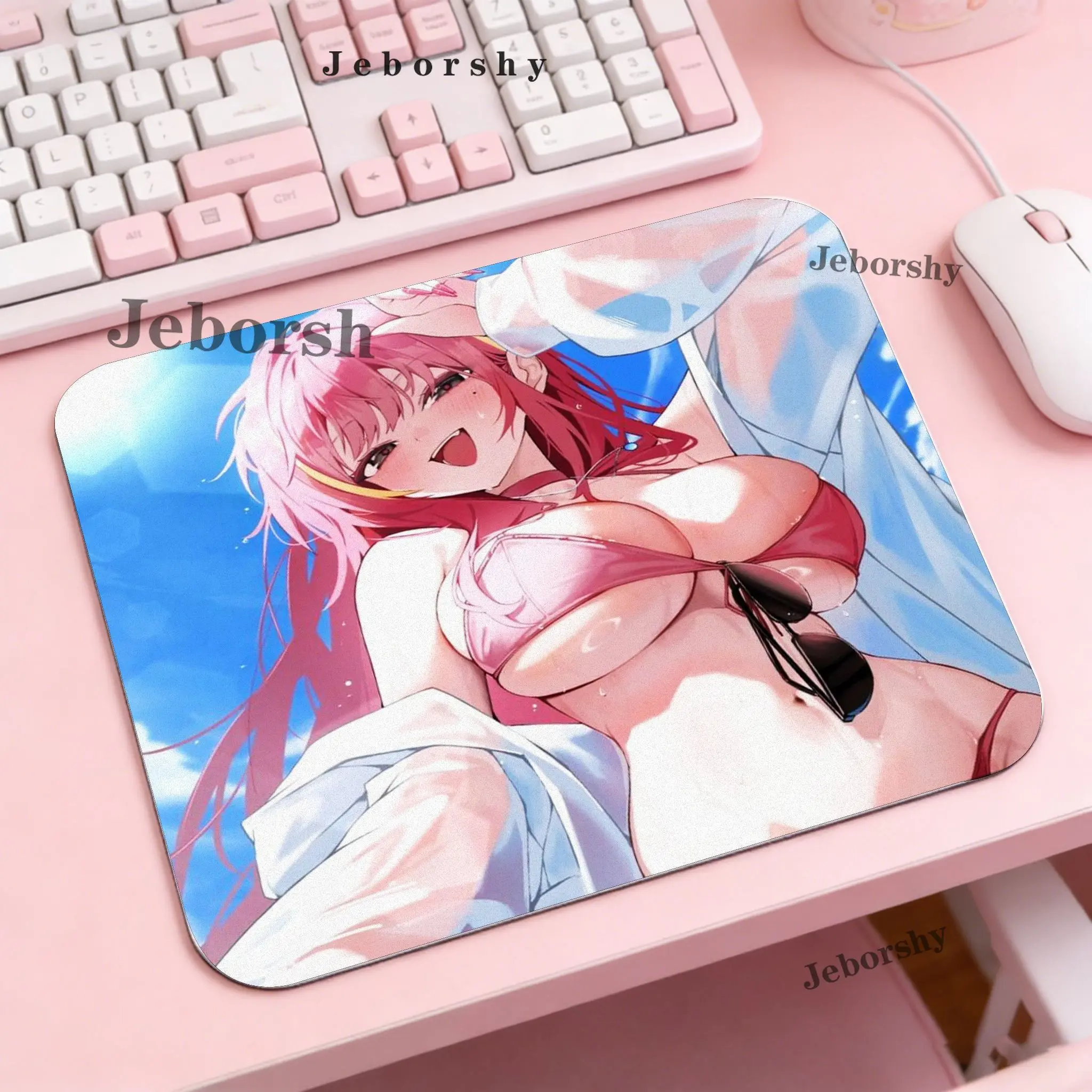 Akane Lize Anime Girl small Size Non-slip Rubber Mouse pad Computer Gaming accessories Keyboard Desktop Decorate Mat for Offices
