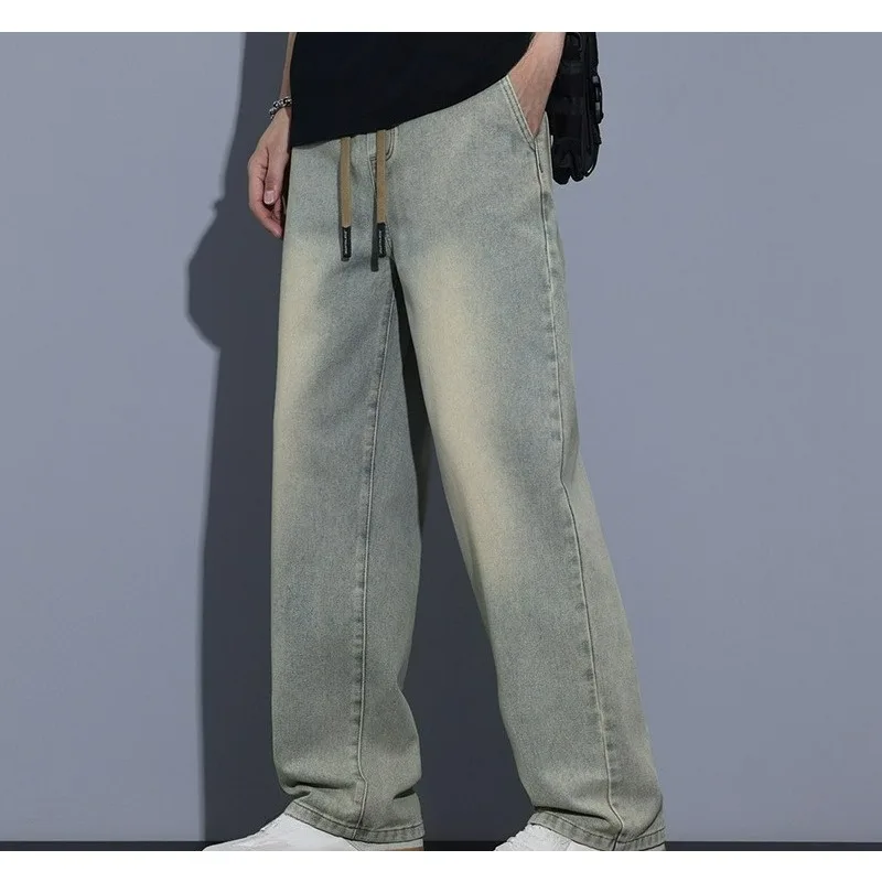 

Men's Retro Jeans Versatile Loose Breathable Fashionable Outdoor Hiking Camping Fishing Cycling Workwear Men's Casual Pants