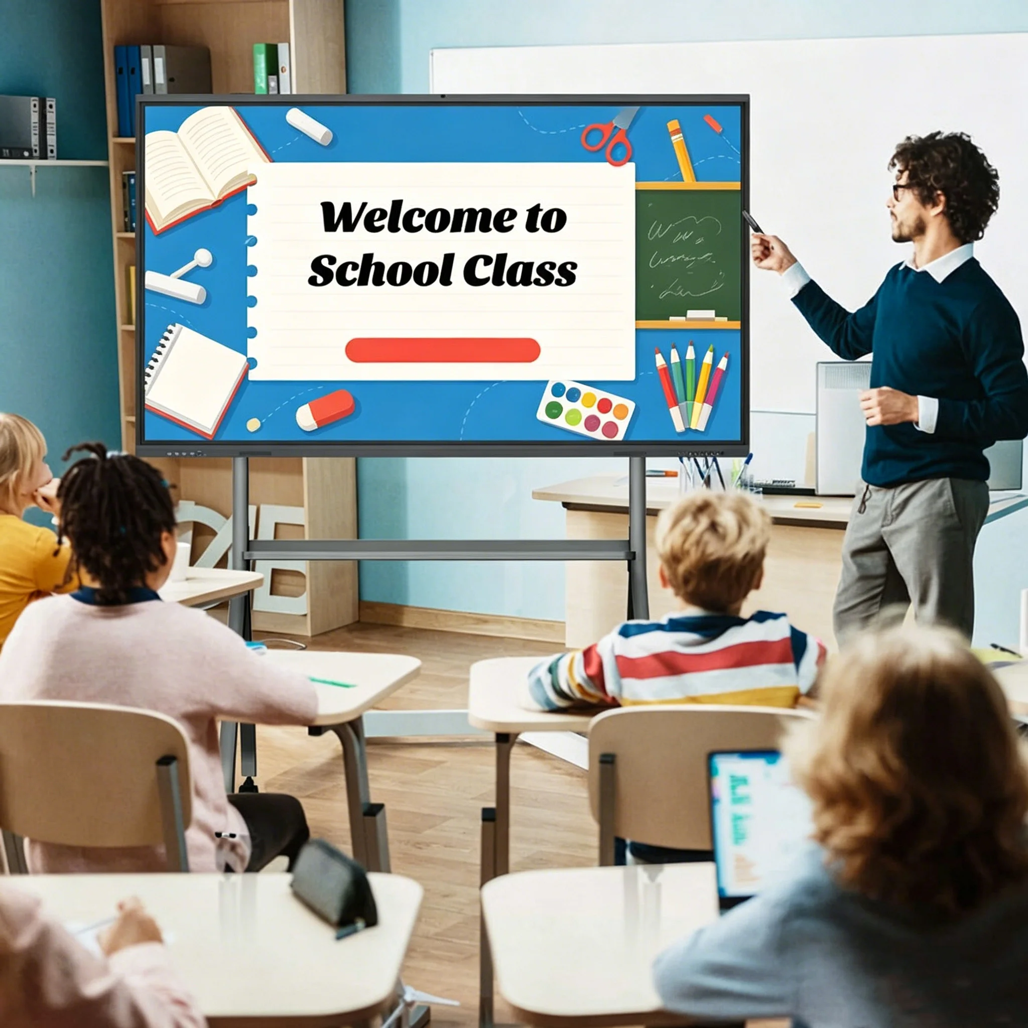 Interactive Smart Board  Whiteboard Software 55 65 75 86 Inch Whiteboard For School Classroom Teaching Electronic