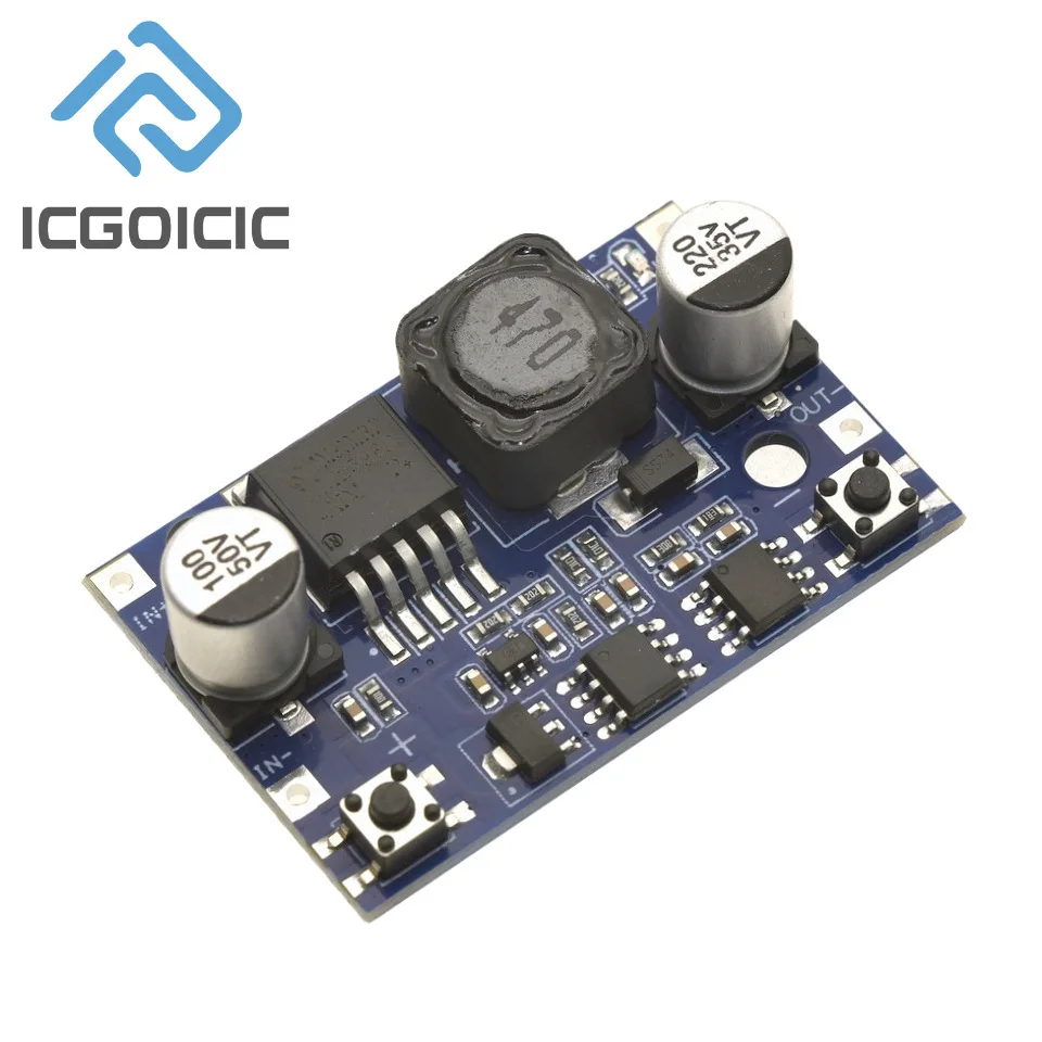 3A Digital LM2596S Buck Converter 5.5-35V to 0-30V Adjustable Power Supply Module with Buttons