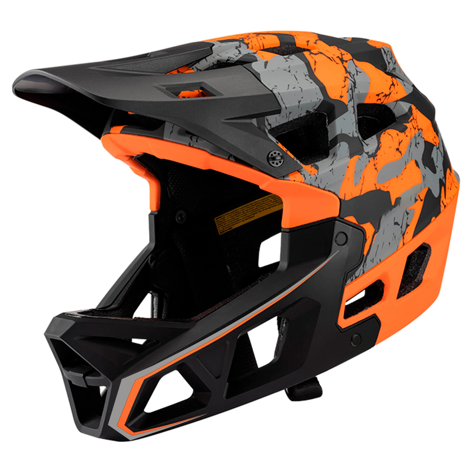 Draagbare mountainbikehelm voor volwassenen, downhill MTB helm voor heren/dames, mountainbikehelm met vizier, meer dan 31 ventilatieopeningen