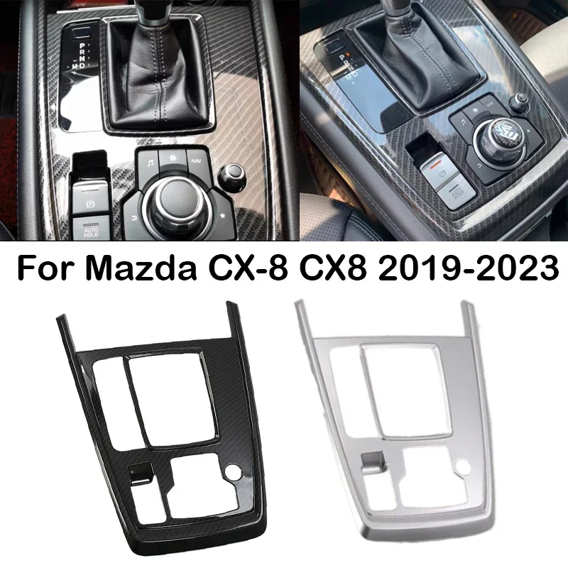 

New！ Car Front Console Gear Shift Box Panel Trim For Mazda 8 CX-8 CX8 2019 2020 2021 2022 2023 Car Frame Sticker Interior Access