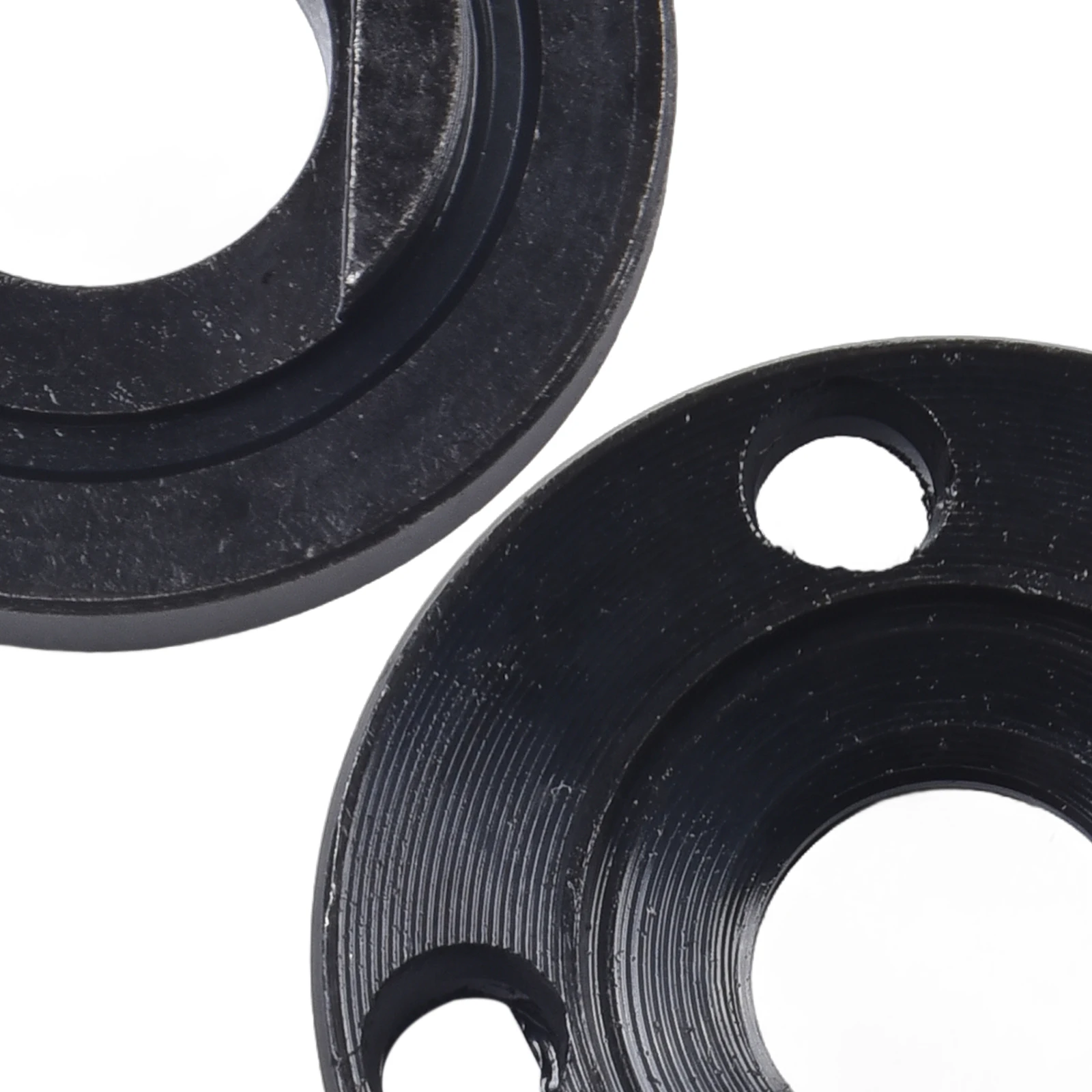 2 pezzi piastra di pressione di ricambio accessori per smerigliatrice angolare piastra di pressione in metallo Set di dadi con flangia interna/esterna pezzi di ricambio