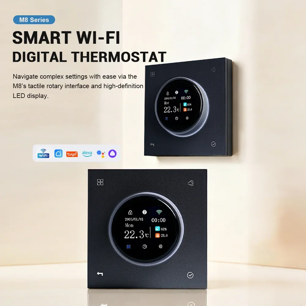 Tuya WiFi Smart Thermostat Programmable Temperature Controller for Water Boiler Electric Heating Alexa Google Home