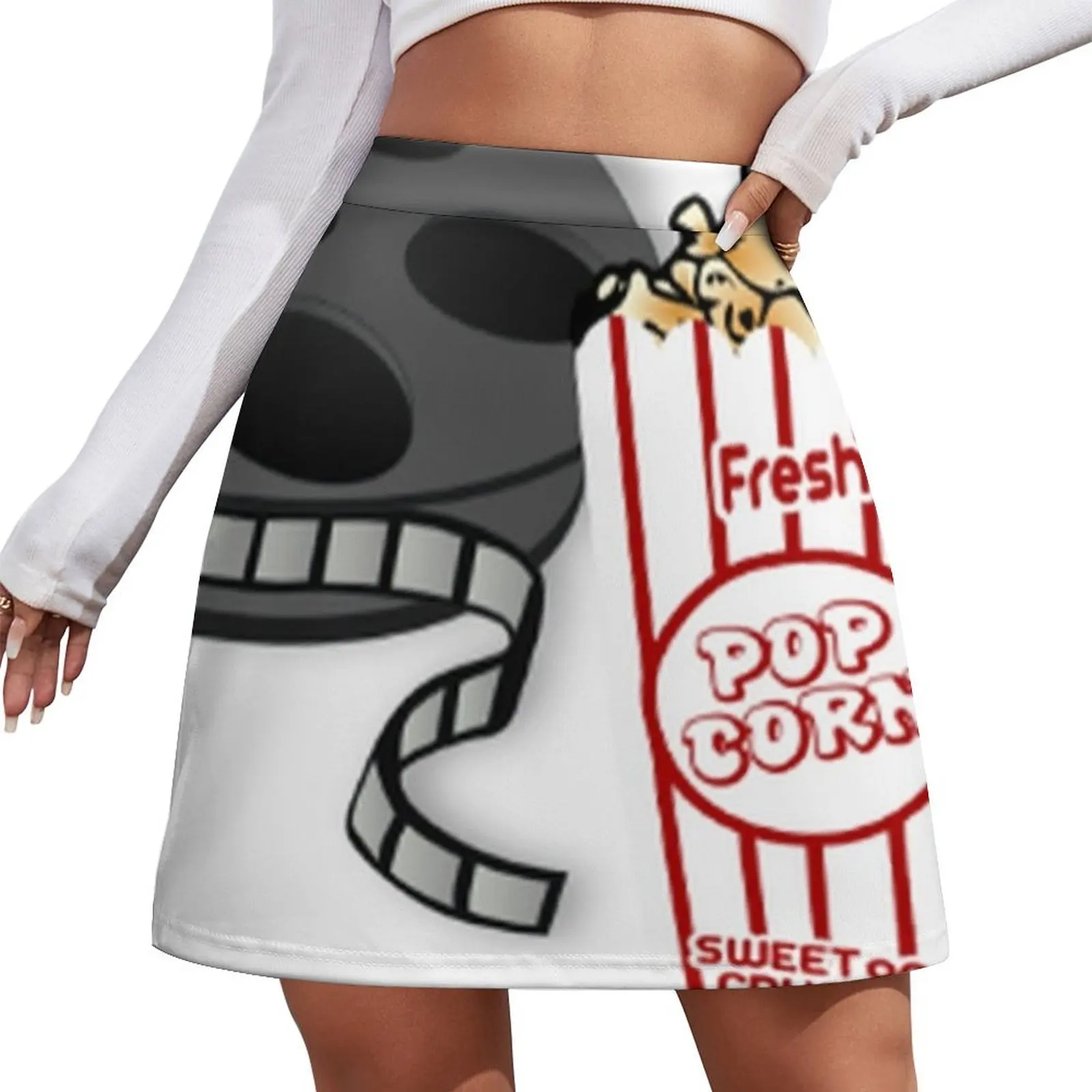 

Popcorn Mini Skirt School uniform korean style women clothing women's clothing summer 2026 novelties mini denim skirt