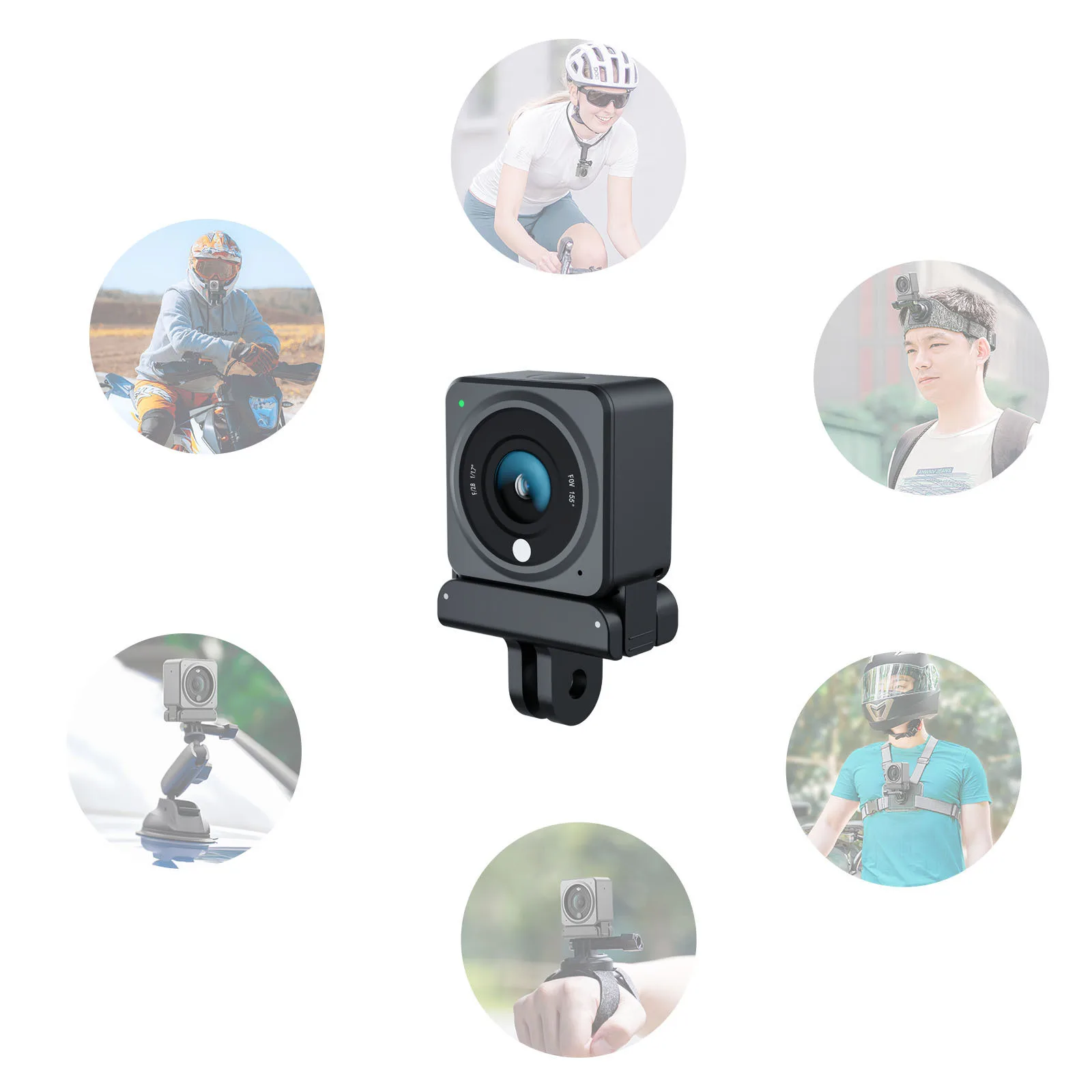 Магнитный адаптер для DJI OSMO Action 3, кронштейн для крепления интерфейса 1/4, аксессуары для спортивной камеры DJI Action 2/Action 4 5Pro