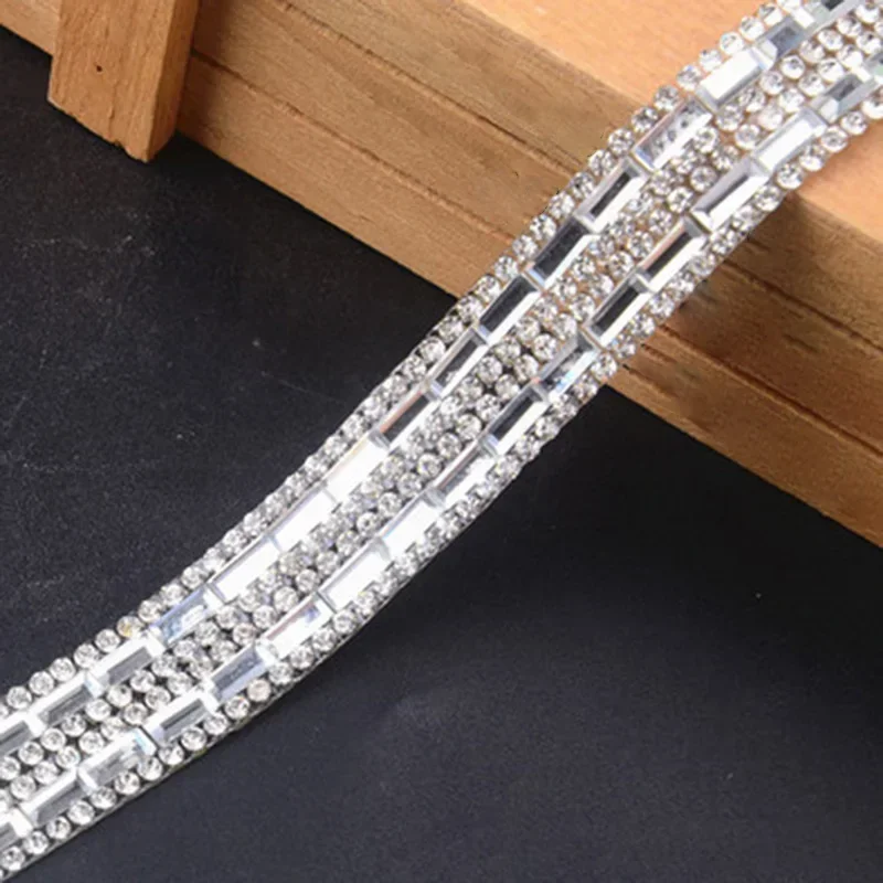 Self Adhesiving Rhinestone Sticker Diamond Ribbon DIY Sticker Rhinestones Arts Crafts Car Phone Decoration Drop Shipping