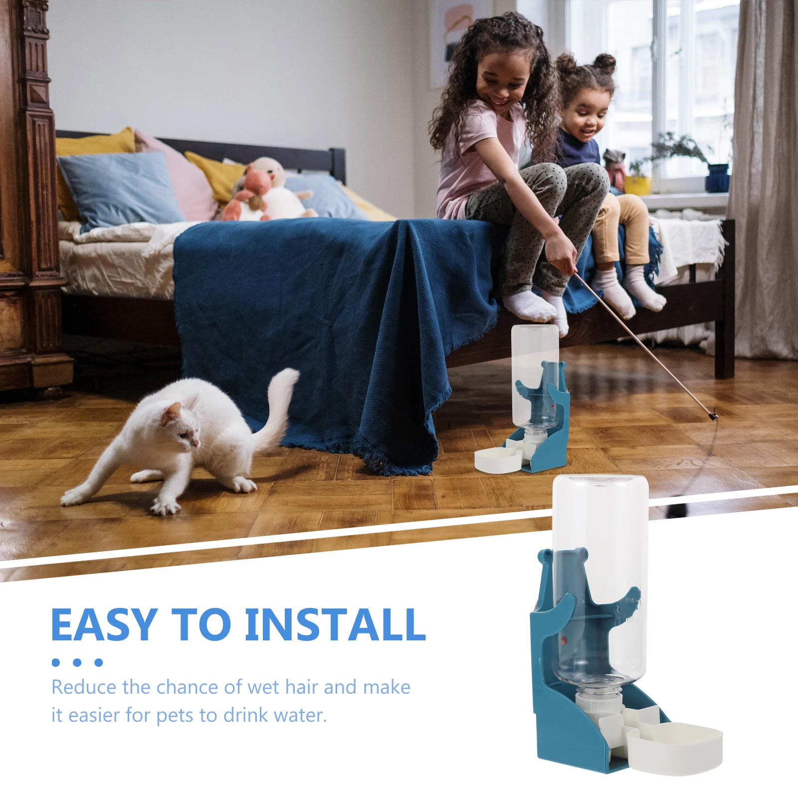 

Pet Drinking Supplies Hanging Water Dispenser For Cats Dogs Lightweight Pp Material Large Capacity Automatic Water Feeder For