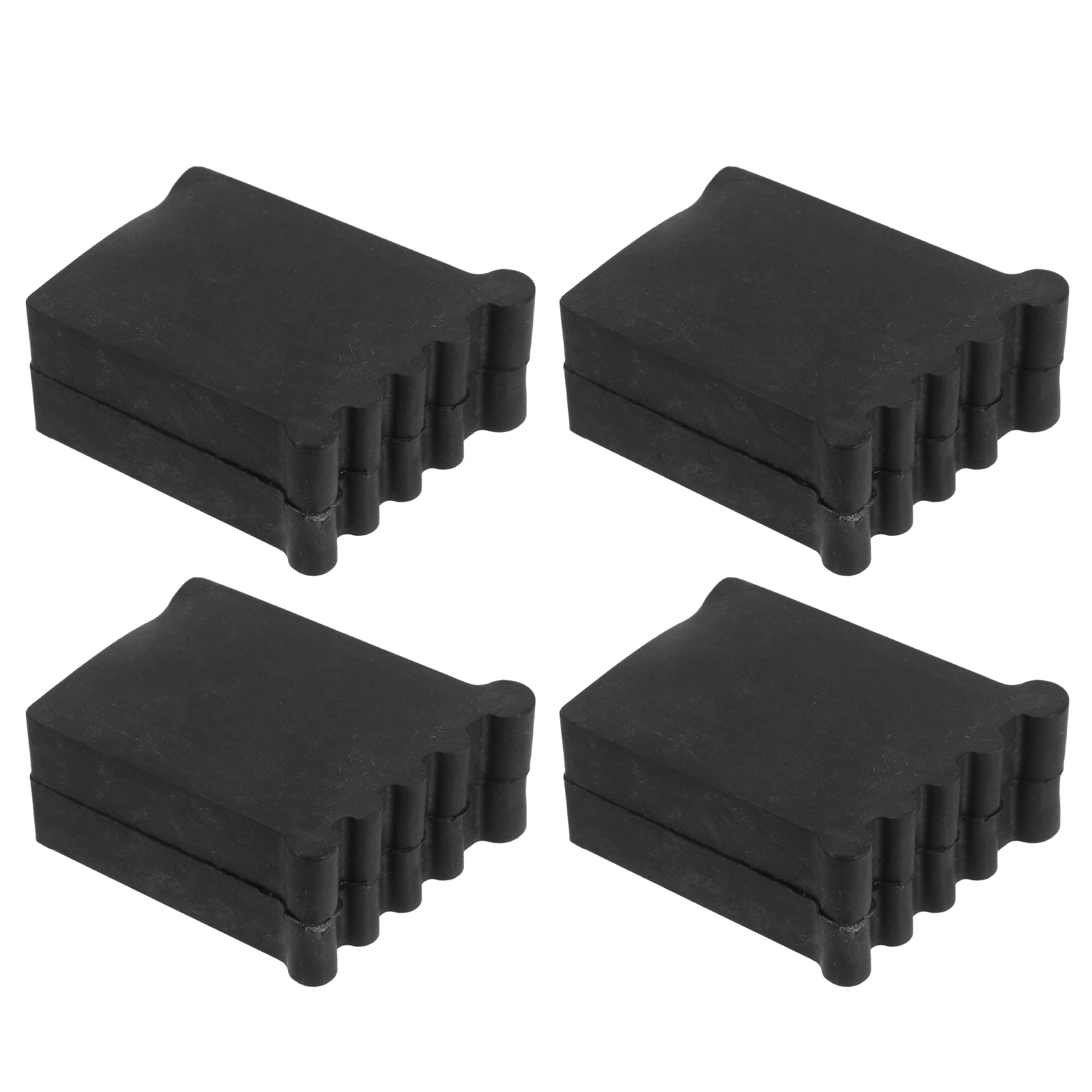 

4pcs Feet Covers Pvc Thickened Non-Slip End Caps Anti-Slip Stabilizer Step Leg Caps Floor Protection Cushion Pads Accessories