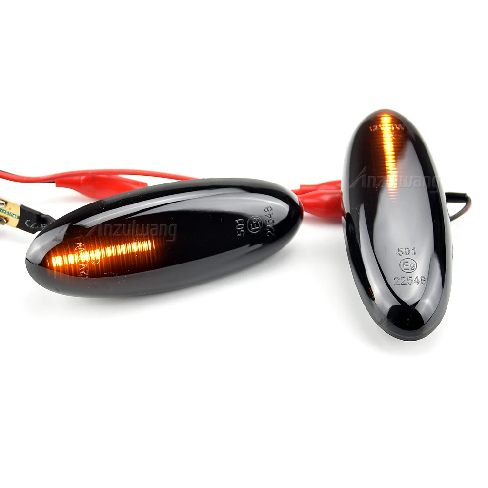 

Car Dynamic Side Marker Light LED Turn Signal Light for Mazda B2500 Pickup Truck 323 Tribute Protege 1998-2001