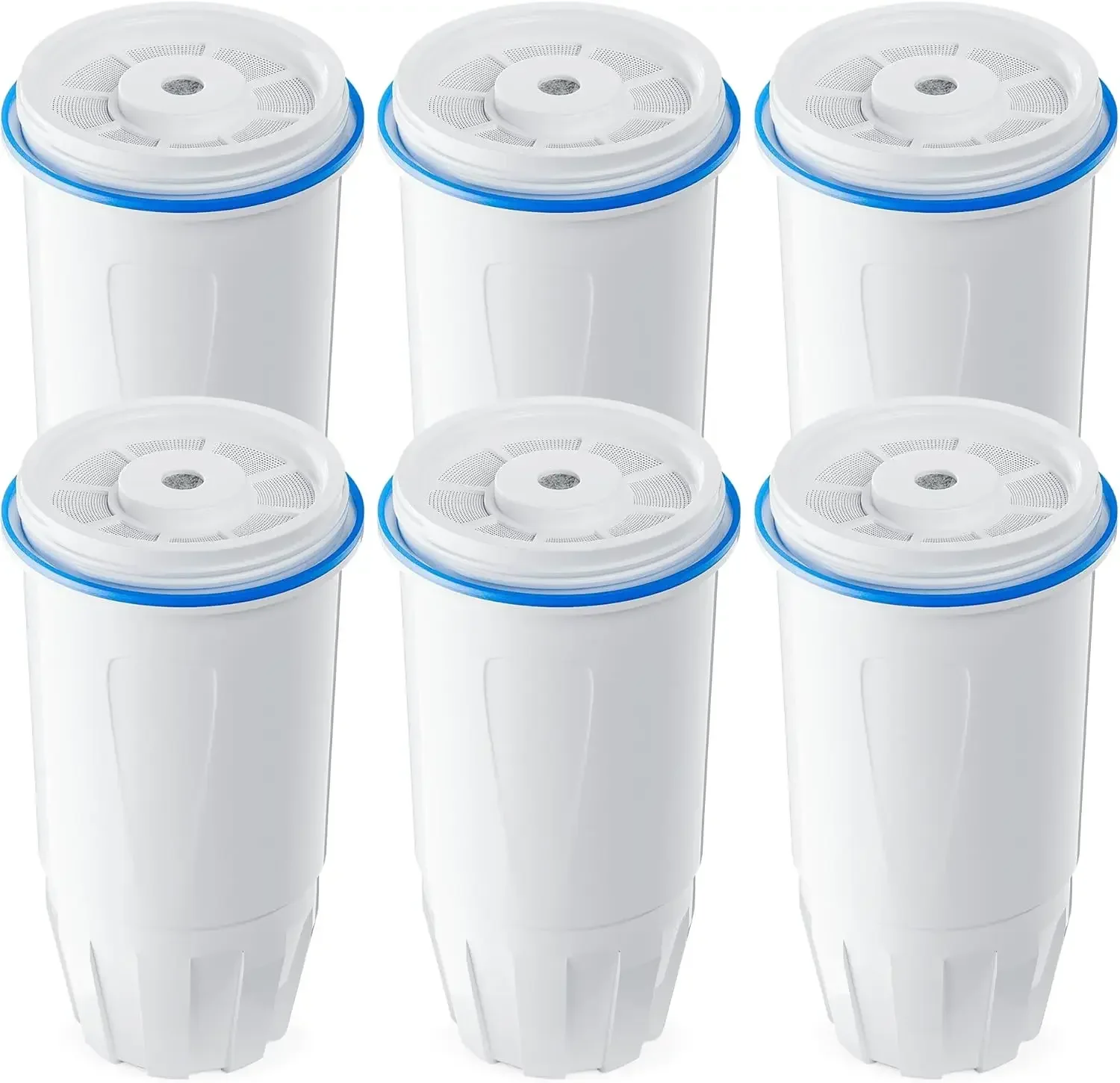 6 Pack Water Filter Replacement Zero, 5-Stage Compatible with Zero Pitcher and Dispenser, Fit for Zero Filter Water Replacement