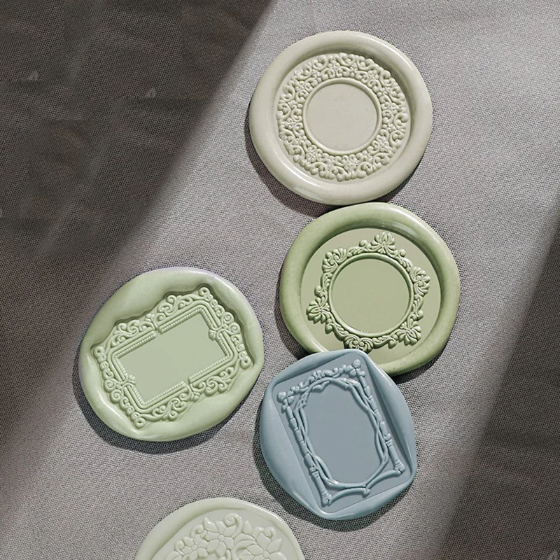 Vintage Style Flower Lace Wax Seal Stamp Removable Brass Head DIY Crafts Card Album Making Scrapbook Stencil New 2024