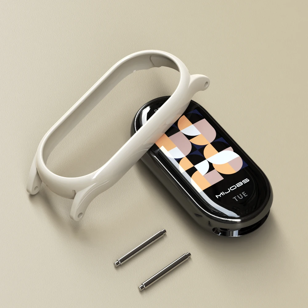 เคสป้องกันสำหรับ For Xiaomi Smart Band 10 9 8 สายรัดข้อมือนาฬิกา Mi Band 10 รุ่นเซรามิก วัสดุ PC