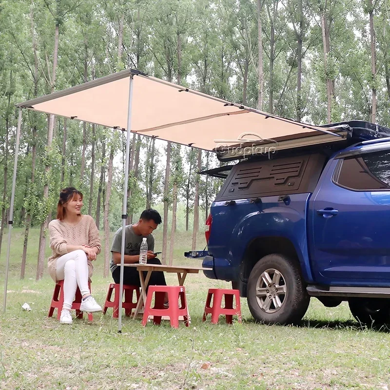 Pickup retractable car roof tent awning 4x4 4wd waterproof side awning for Outdoor Camping Travel