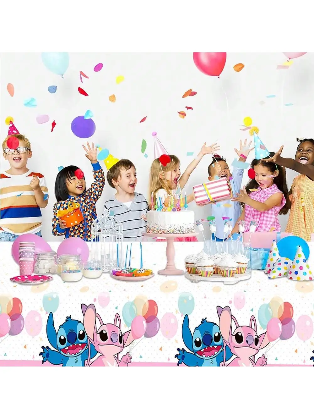 

Скатерть Disney «Лило и Стич», скатерть для праздников или фоновая ткань, скатерть для дней рождения, скатерть для пикников