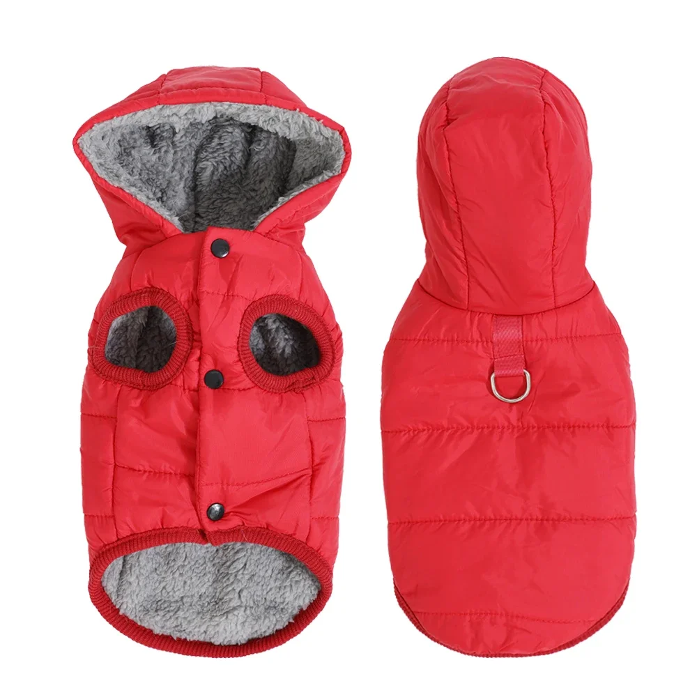Warmer Katzen-Kapuzenmantel für kleine und mittelgroße Katzen, Hunde, Winter, gemütliche Fleece-Welpen-Kätzchen-Jacke, Kleidung, winddichtes Haustier-Mops-Sphynx-Kostüm – Detail 5