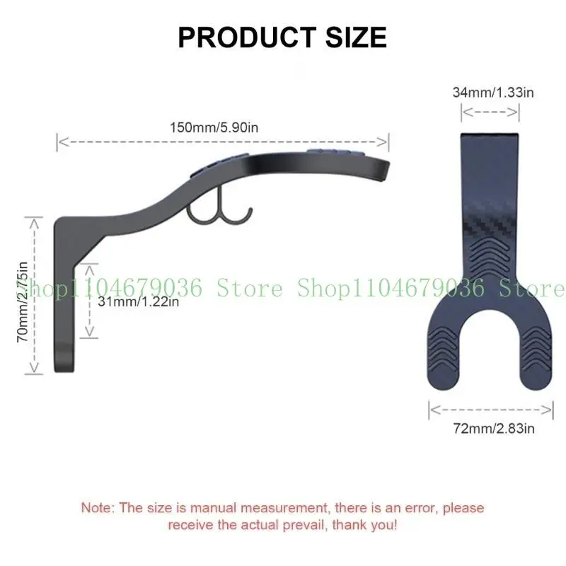 652F Kitchen Cabinet Shelf Helmets Storage Hook Easy Installation Wall Mounted Rack Suitable for Motorcycle Gear and Jackets