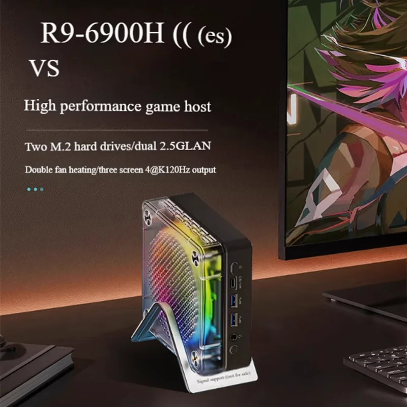 Topton AMD Mini PC Ryzen 9 5900HX R7 5700U Windows 11 Desktop Gamer DDR4 NVME Barebone Gaming Computer 2.5Gbps LAN WiFi6E