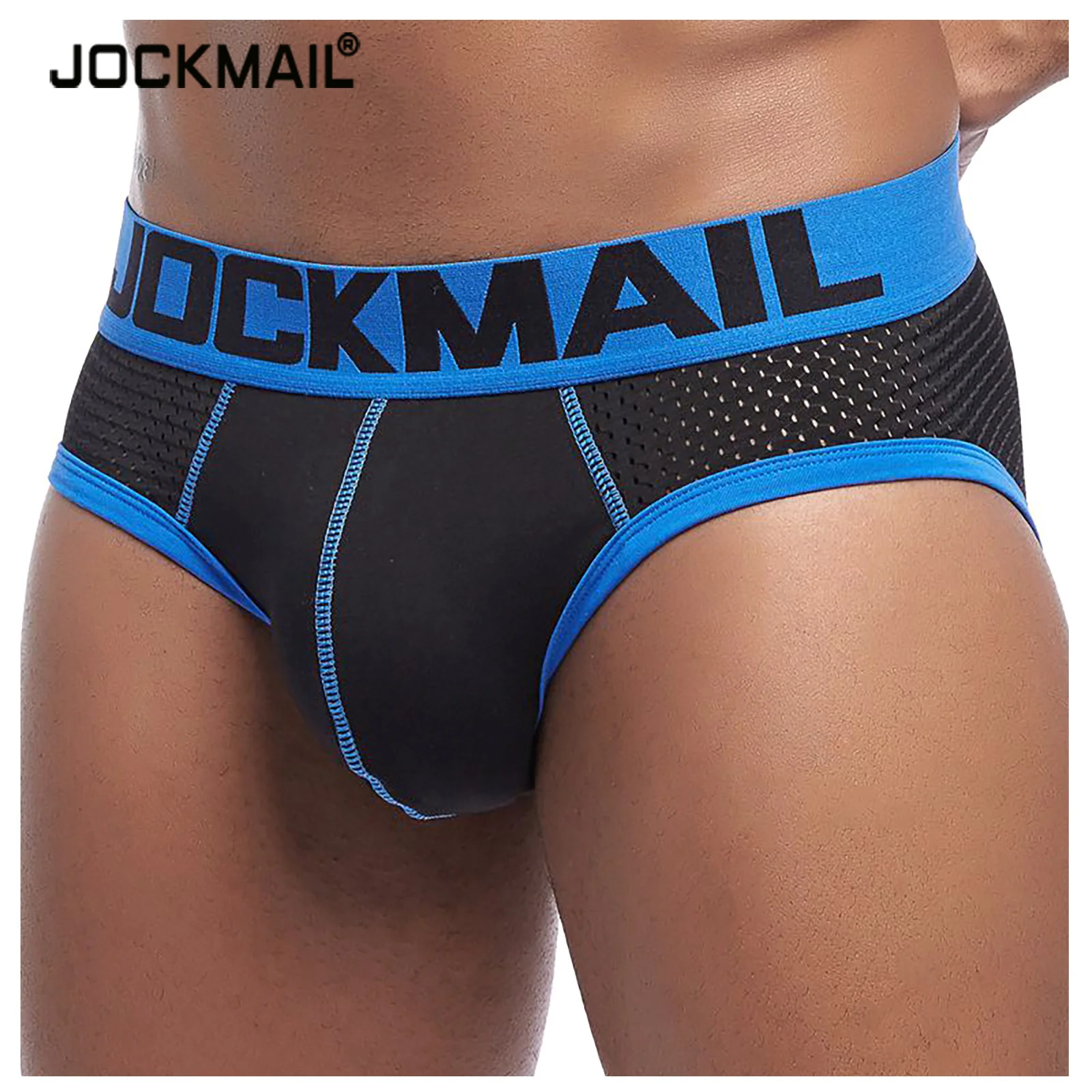 JOCKMAIL Men\'s Briefs Soft Male Panties Shorts Mesh Breathable Panties Man Underpants Male Sport Underwear Sleepwear