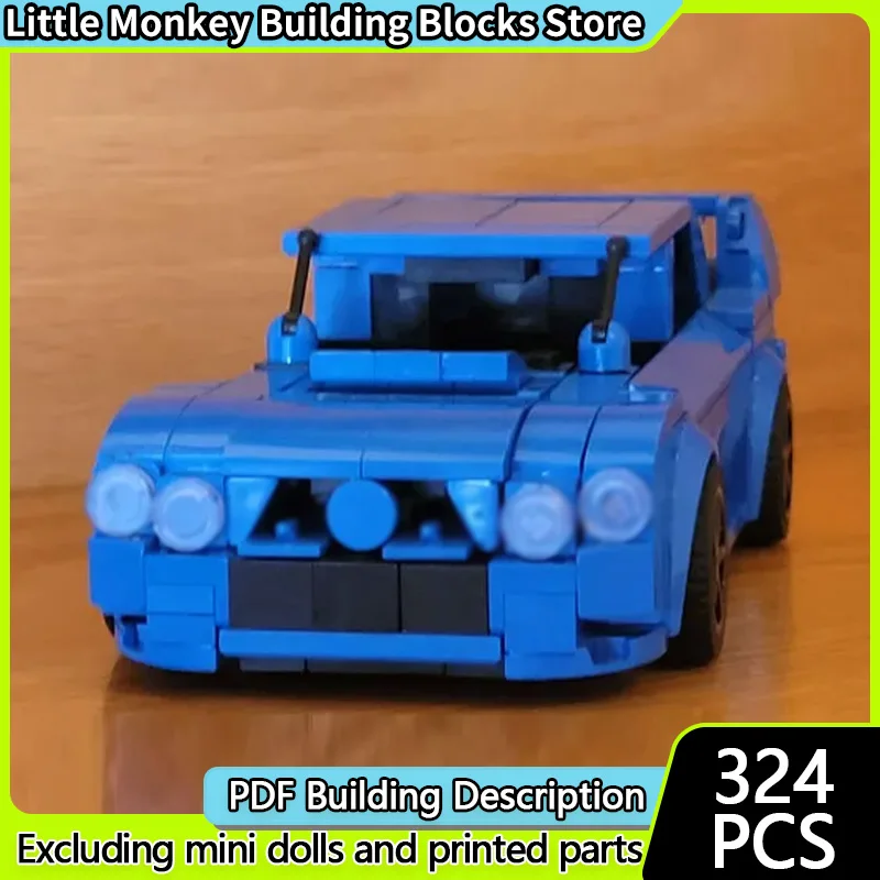 

Speed Racing Car Model MOC Building Bricks Impreza Wrx Sti Rally Racing Modular Technology Children Holiday Gifts Assemble Toys