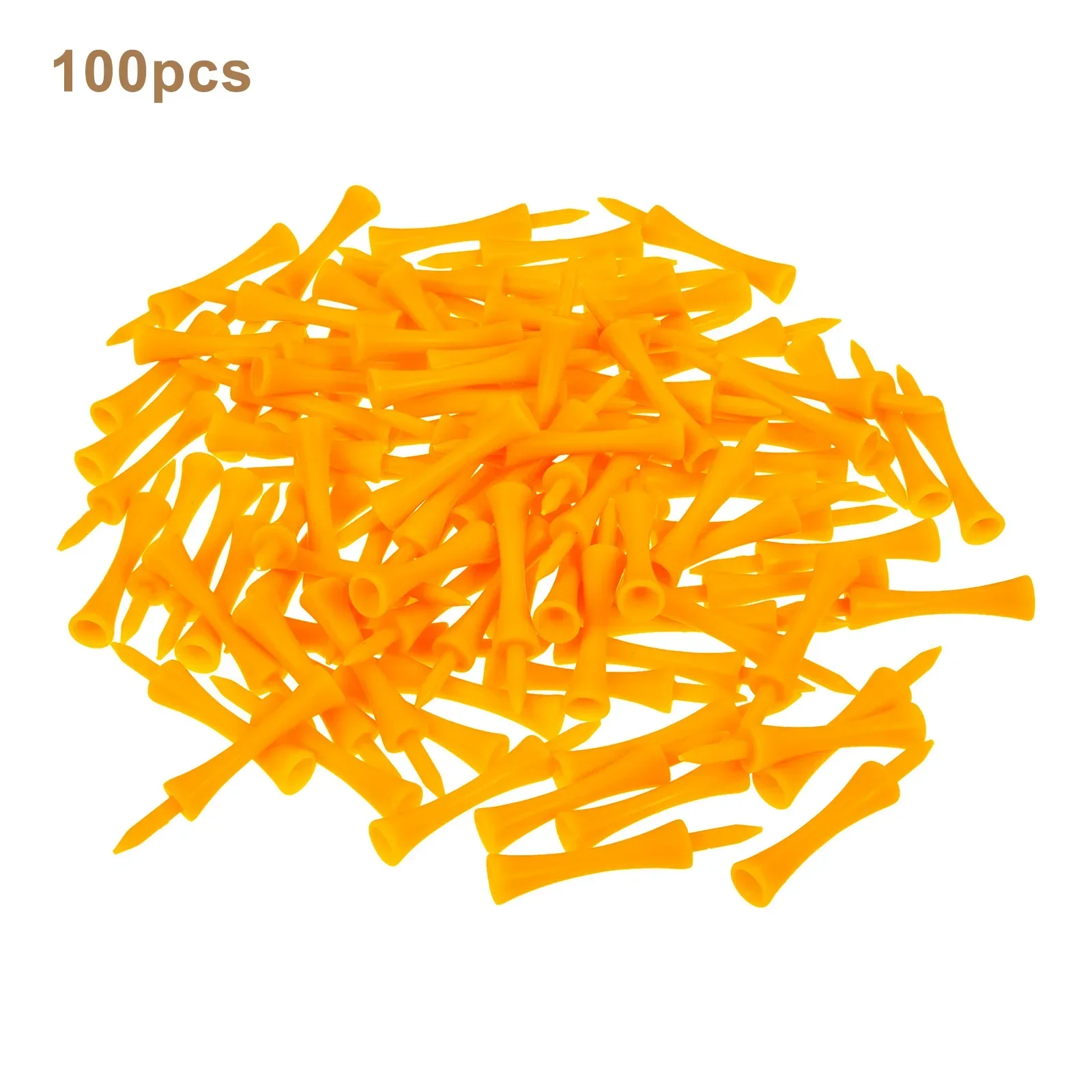 100Pcs/Set Kunststoff Step Down Golf Tees 70mm Absolvierte Schloss T Höhe Control Tool Golfer Geschenke Golf praxis Training Aids