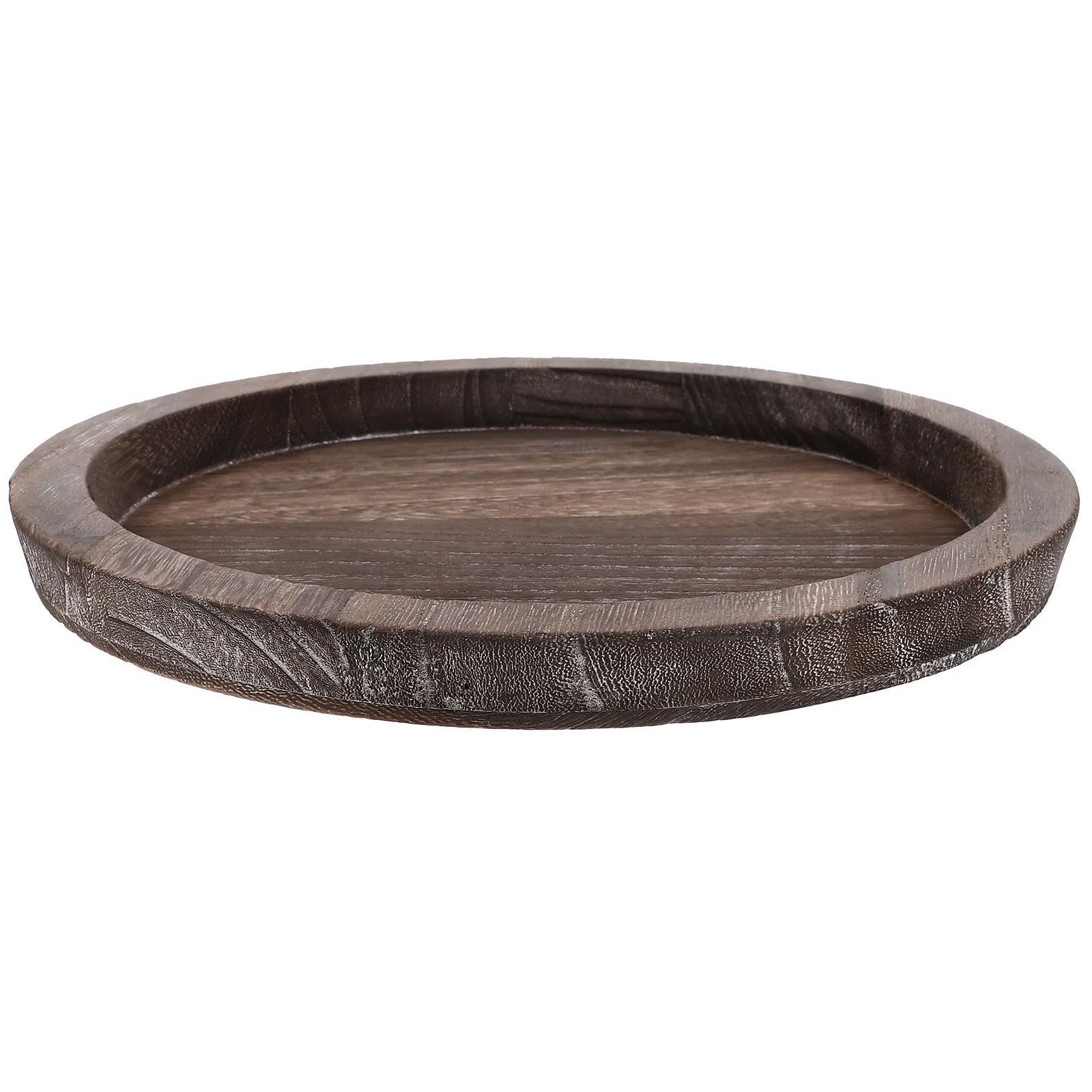 

1pc Wooden Tray Christmas Decor Simple Holder Reusable Table Decor Living Room Kitchen Dark Nights Light Brown