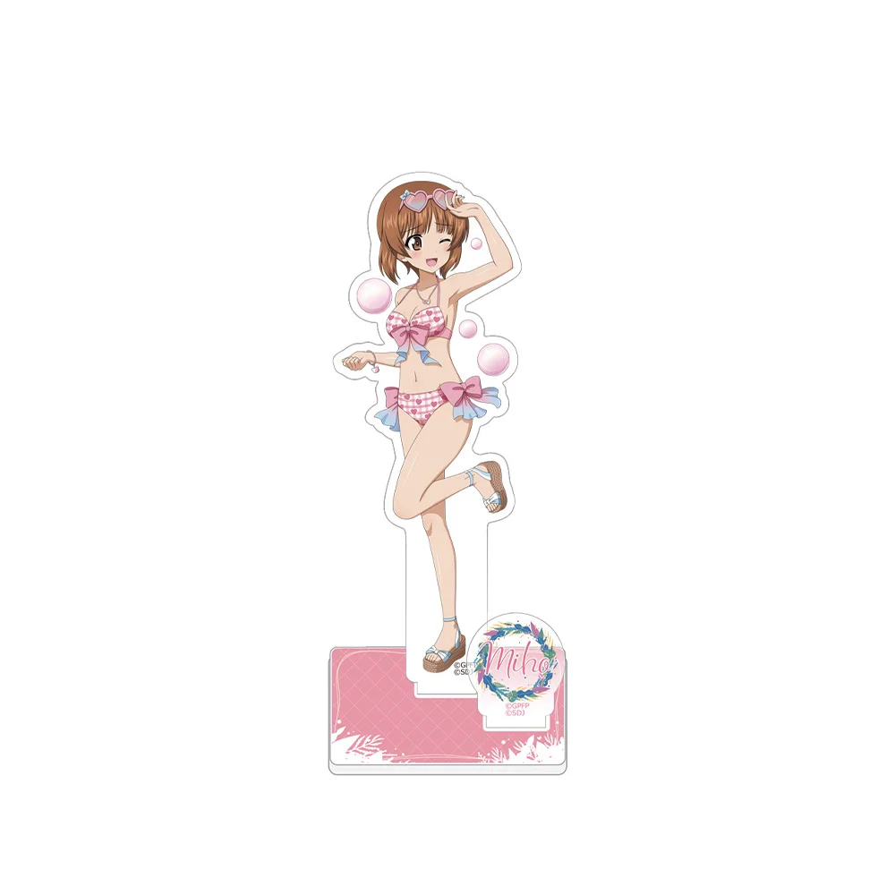 GIRLS und PANZER Miho Darjeeling Kei Maho Erika Mika Mary Shiha Chiyo Double insertion HD Acrylic Stand Desktop Decor Gifts