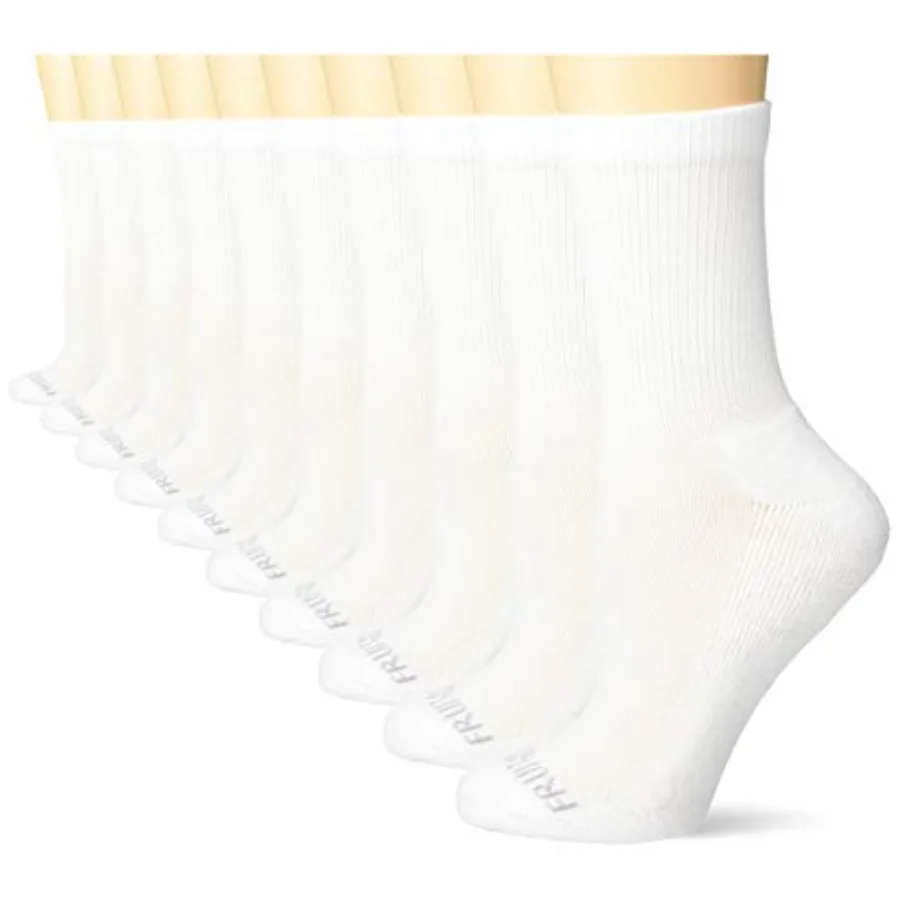 

Женские повседневные мягкие носки с мягкой подушкой, упаковка из 10 пар белого цвета для удобной повседневной носки, идеально подходящие для использования в помещении и на открытом воздухе.