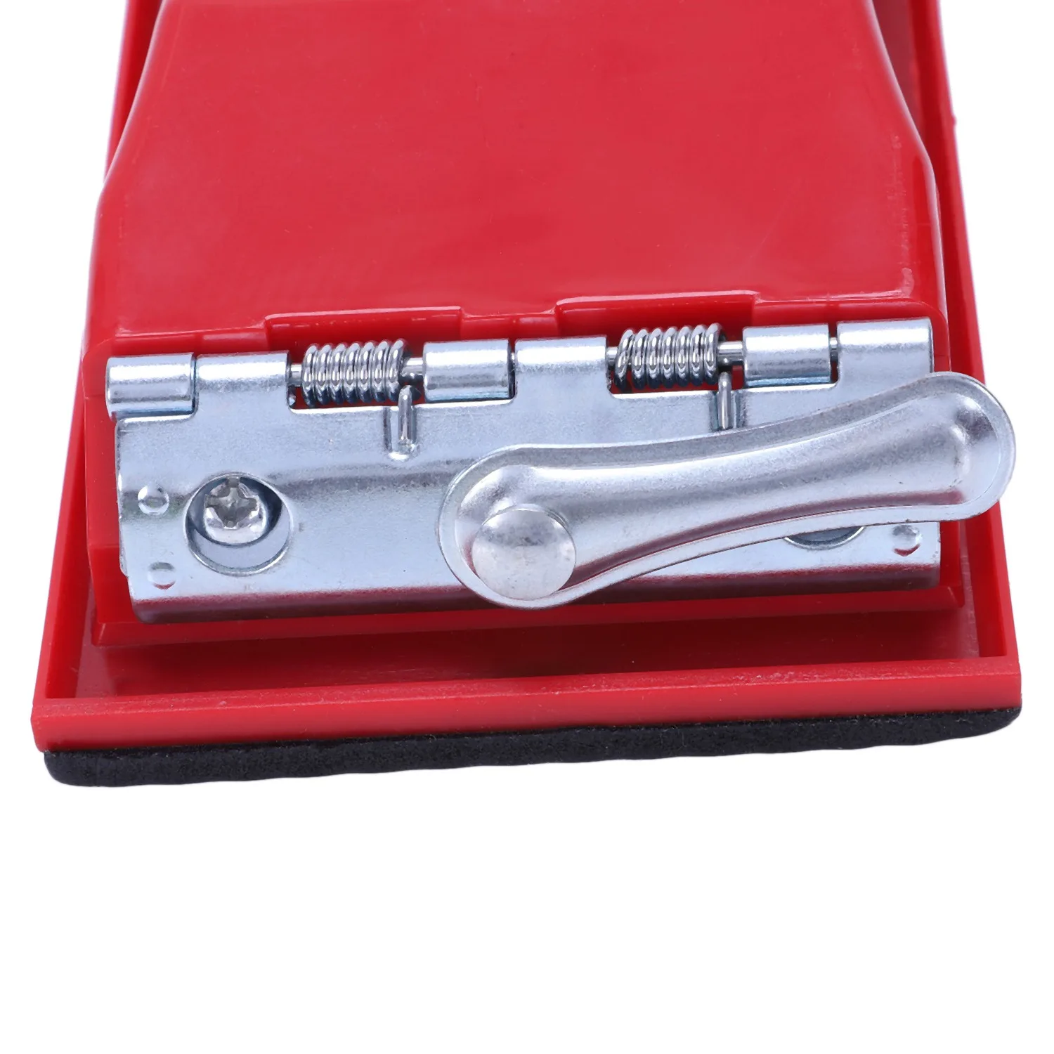 [A93Z!】 Rectangle Paper Grit Sandpaper Holder Hand Sander Red Black