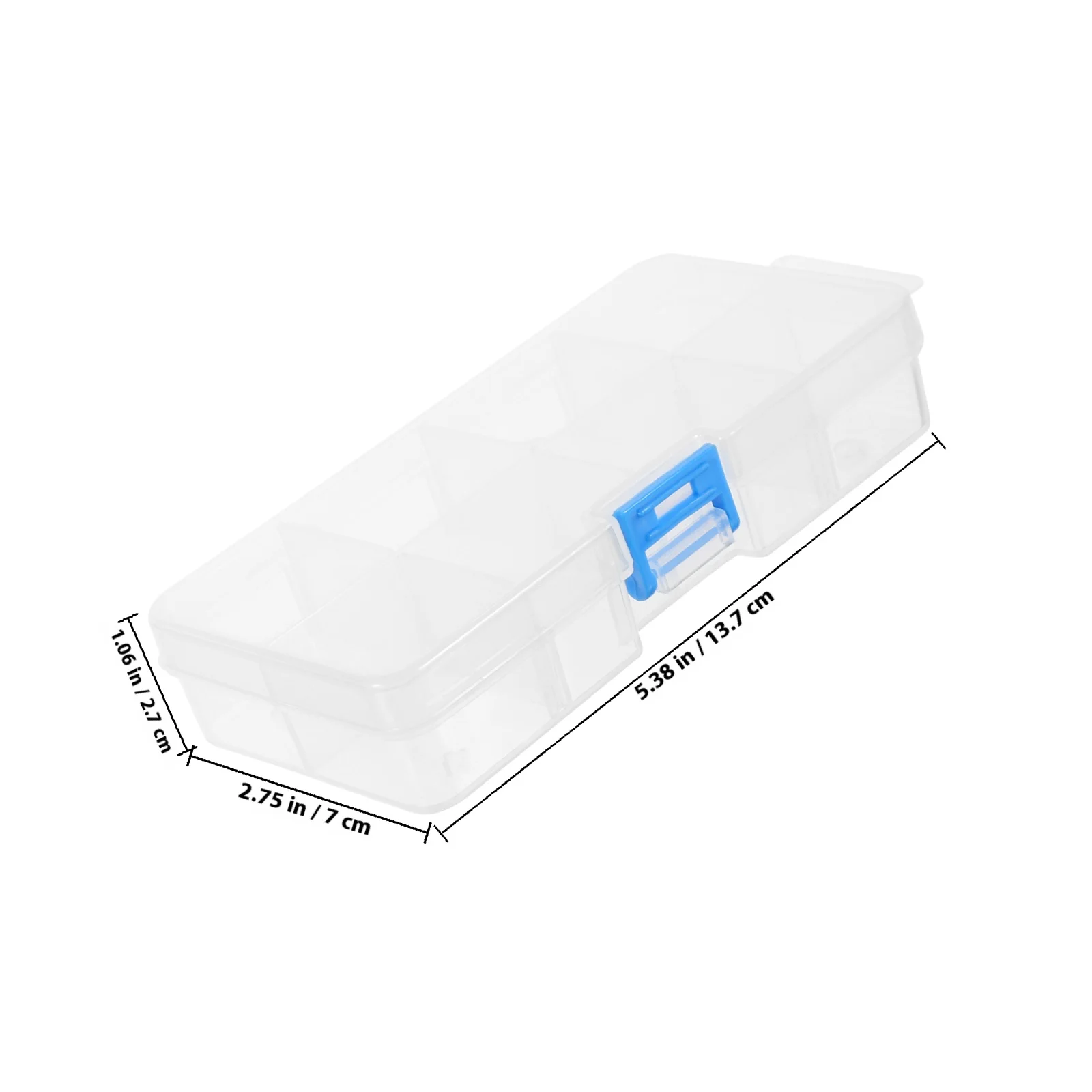 8-Gitter Transparente Aufbewahrungsbox für Nagelwerkzeuge, Make-up-Display-Ständer, Schmuck-Organizer, Desktop-Organizer, Aufbewahrungsbehälter