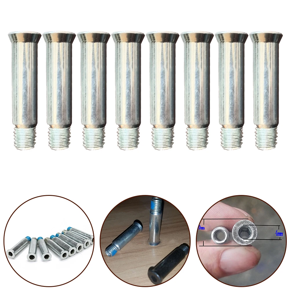 8mm Roller Skates Skate Screws AXLES FOR ROLLER SKATE QUAD BOOT BLADES WHEEL BOLT SCREW 35mm Skate Shoes Accessories