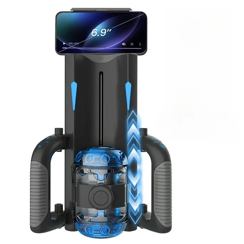 Automatic Thrusting Male Masturbator Cup Stimulators Game Jet Cups Retractable Vibrating Robotic Handle Control Sex Toys For Men