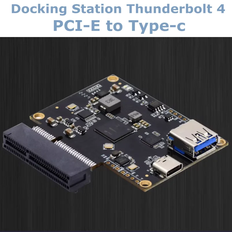 Thunderbolt 4 to PCI-E 4X Thunderbolt External Graphics Card Expansion Dock USB4 Core Adapter Board 40Gbps Type-c High Speed