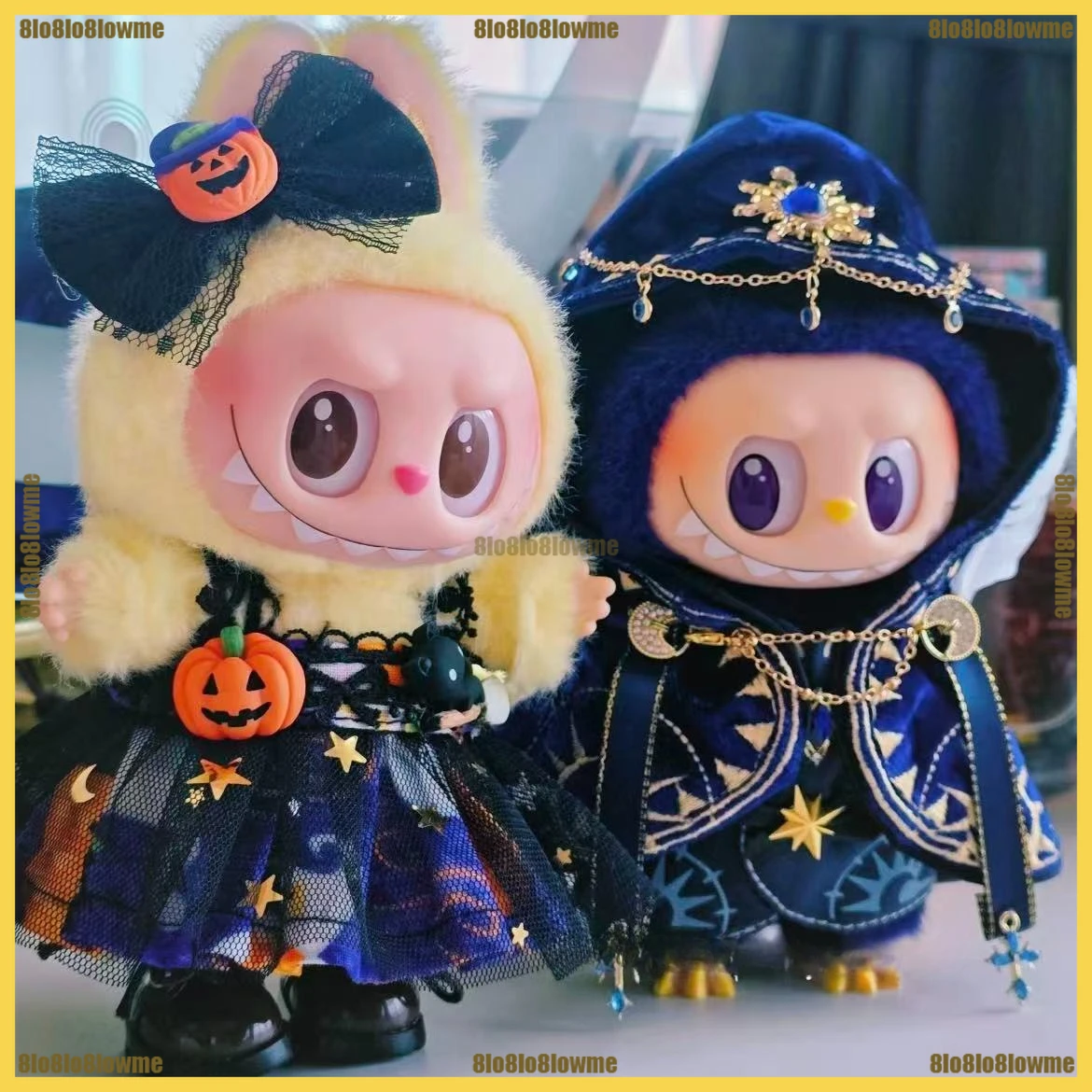 New Augur Labubu Clothes Cute Tarot Card Reader Cloak Set Mini Plush Doll Clothing Fashion Doll Accessories Gift