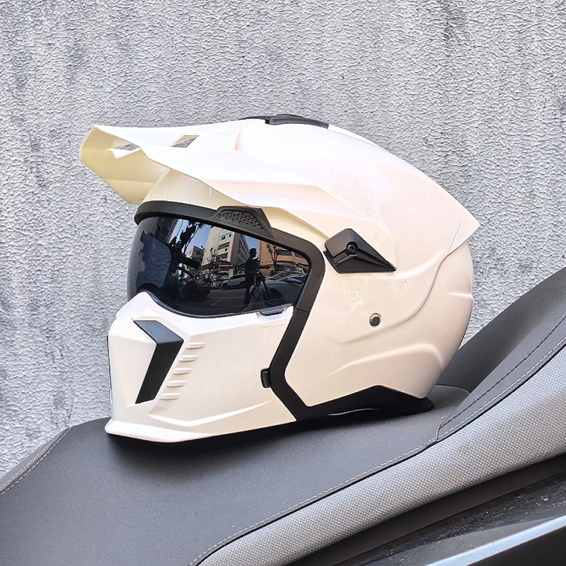 ORZ-GB3 high-quality retro motorcycle helmet modular multifunctional combination full helmet DOT approved personalized warrior