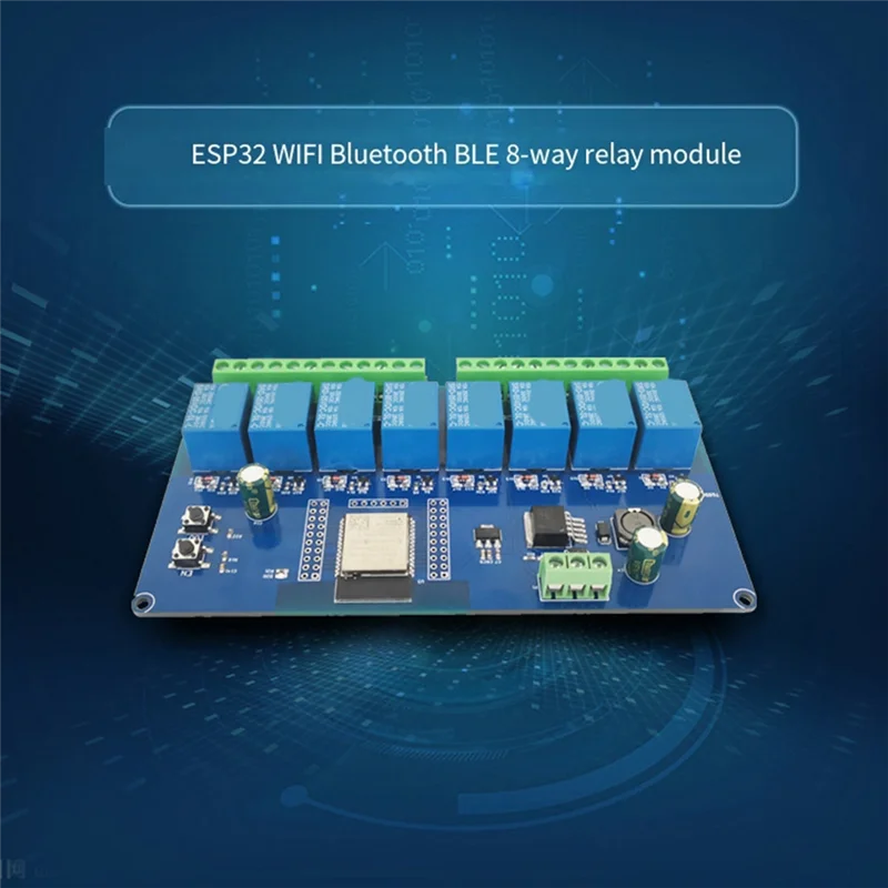 APPLIA-DC 5-30V Alimentatore ESP32 WIFI Bluetooth Moduel BLE Relè a otto vie ESP32-WROOM Scheda di sviluppo secondaria