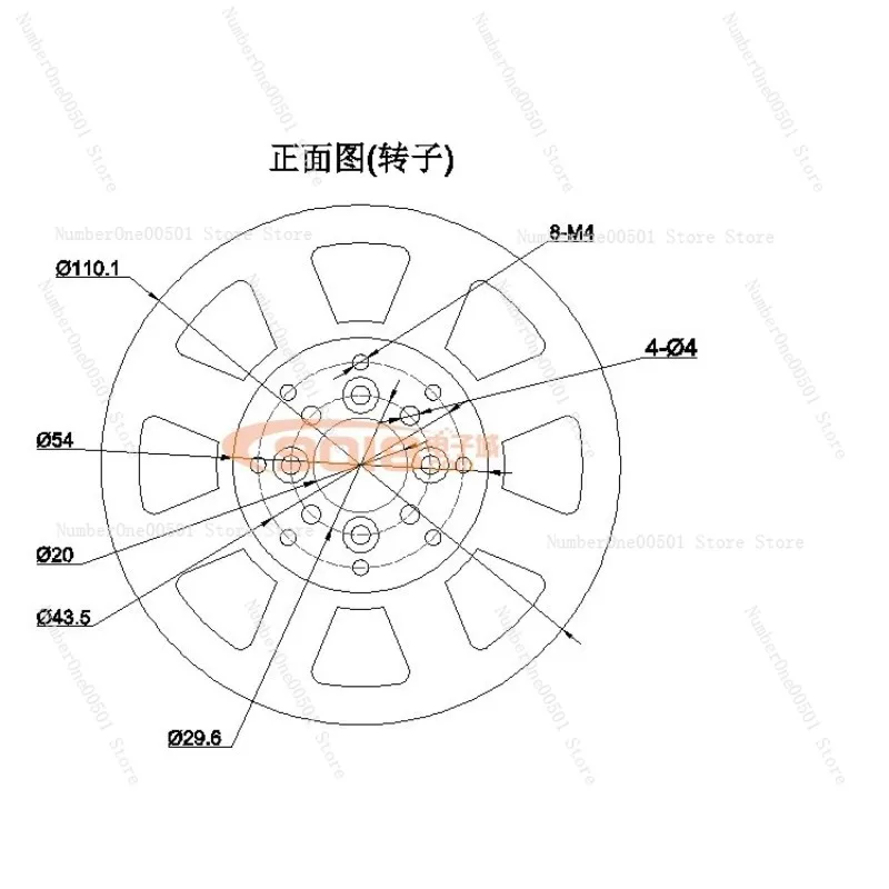 

Бесщеточный двигатель постоянного тока с полым валом 9910, 2.0 Нм, высокий крутящий момент, дисковый плоский тип