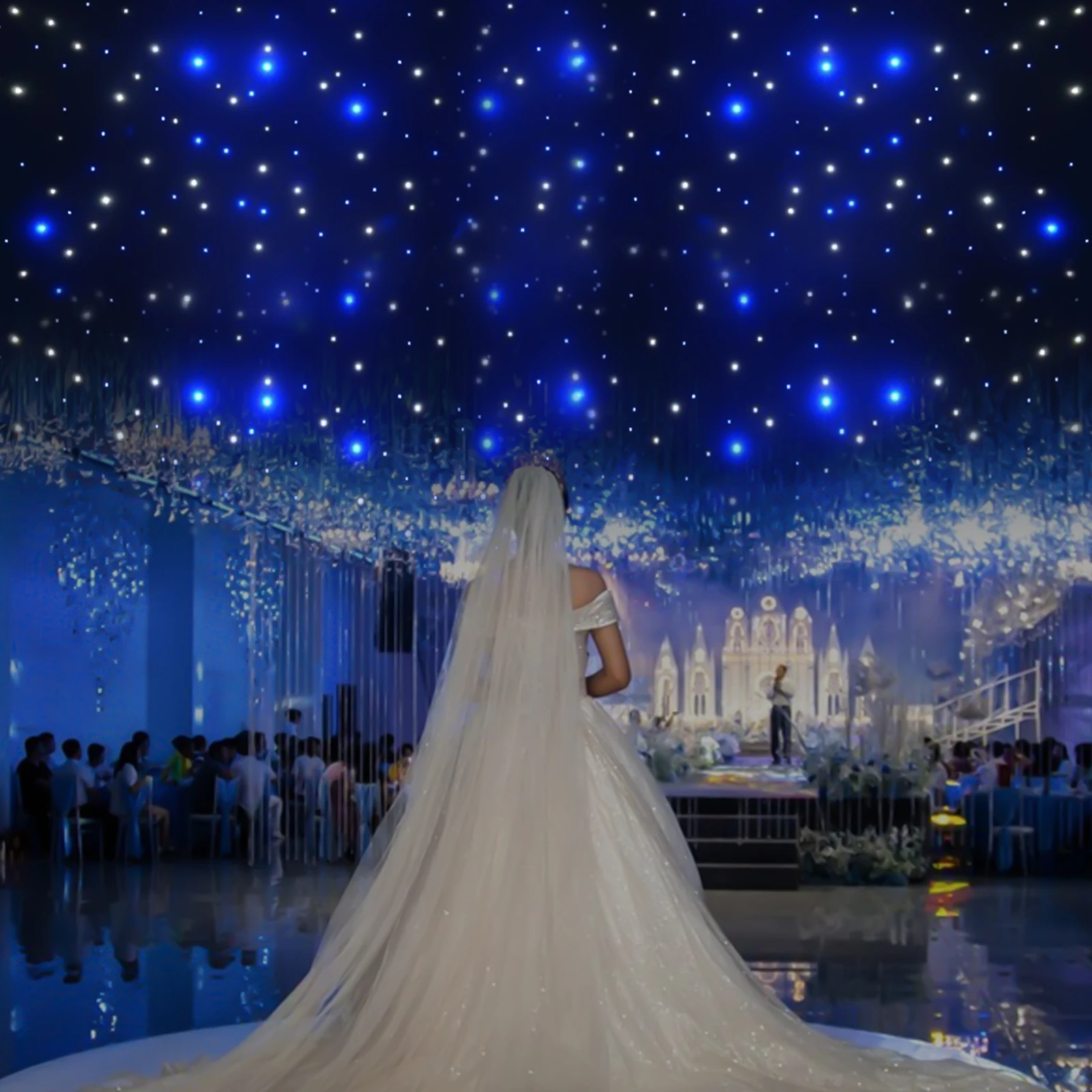 مقاوم للماء لهب المخملية LED خلفية 2 ألوان 3 طرق DMX512 تحكم عن بعد للحزب KTV ملهى ليلي