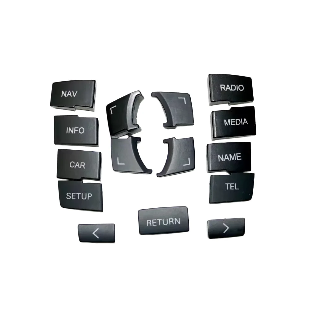 Central control Gear Shift Panel Multimedia Button switch Cover For Audi A6 C6 2005-2011