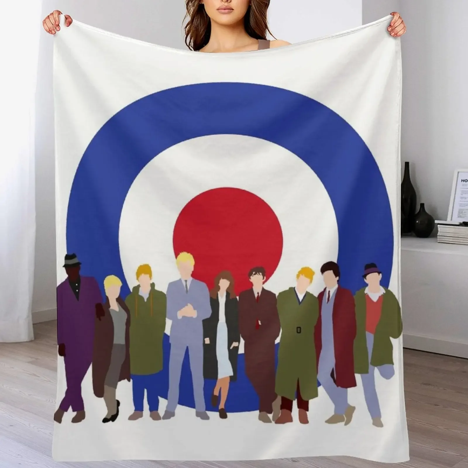 

Quadrophenia mod target Throw Blanket Easy Care Comfortable Blanket for Couch