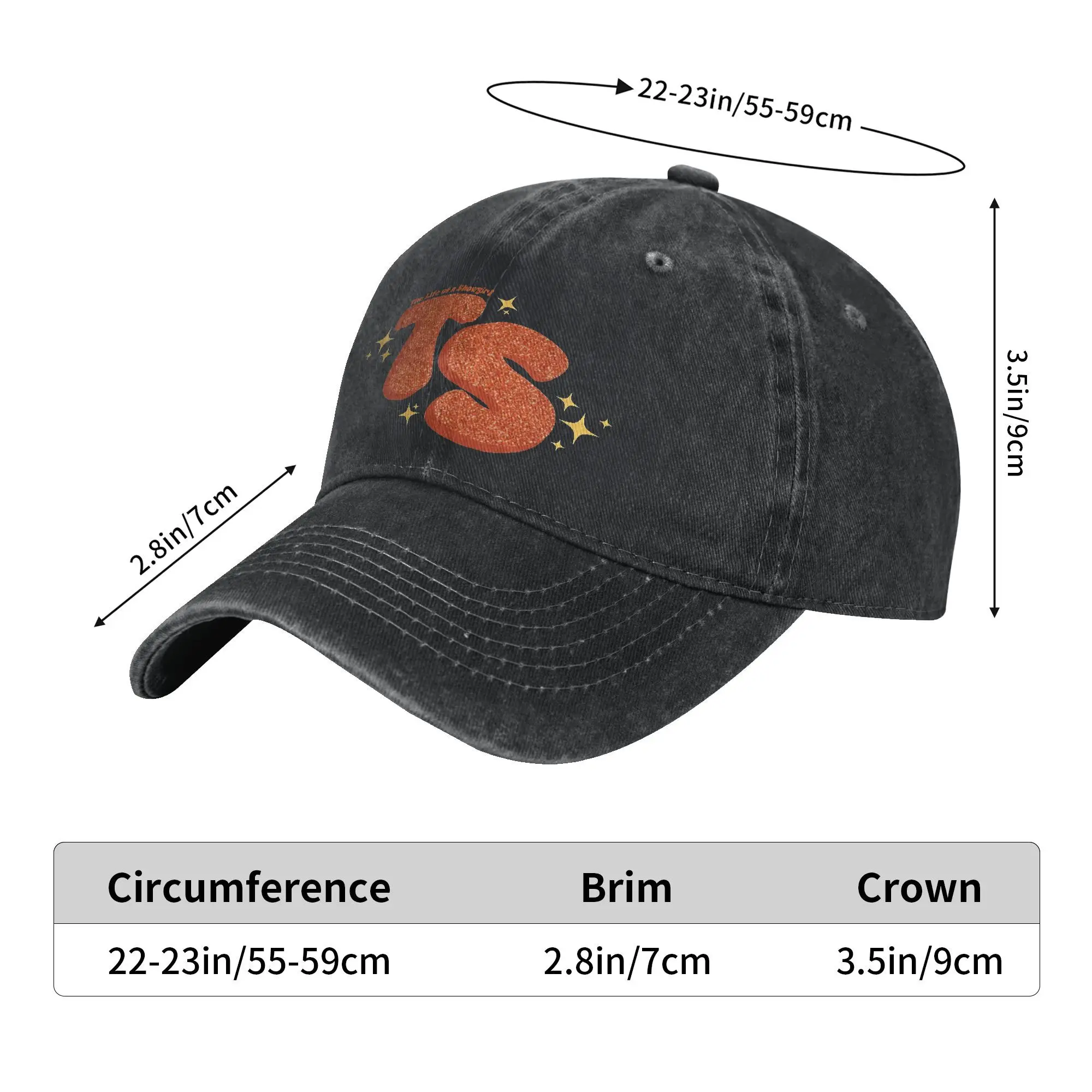 Album The Life of A Showgirl  Men Women Baseball Cap  Distressed Washed Hats Cap Classic Outdoor Running Golf Adjustable Sun Cap