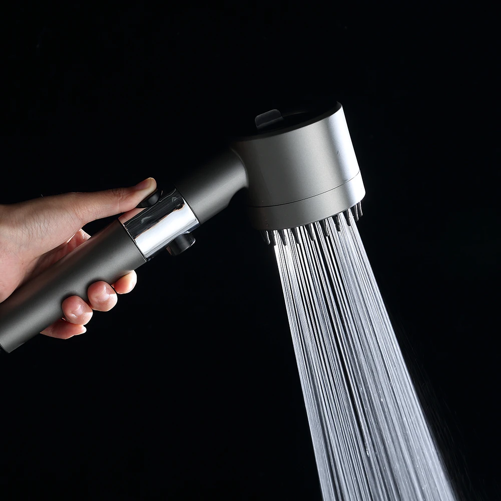 

Насадка для душа в ванной комнате, мощная насадка для душа с большим потоком, регулируемая, 4-режимная, запасные части, аксессуары для ванной комнаты