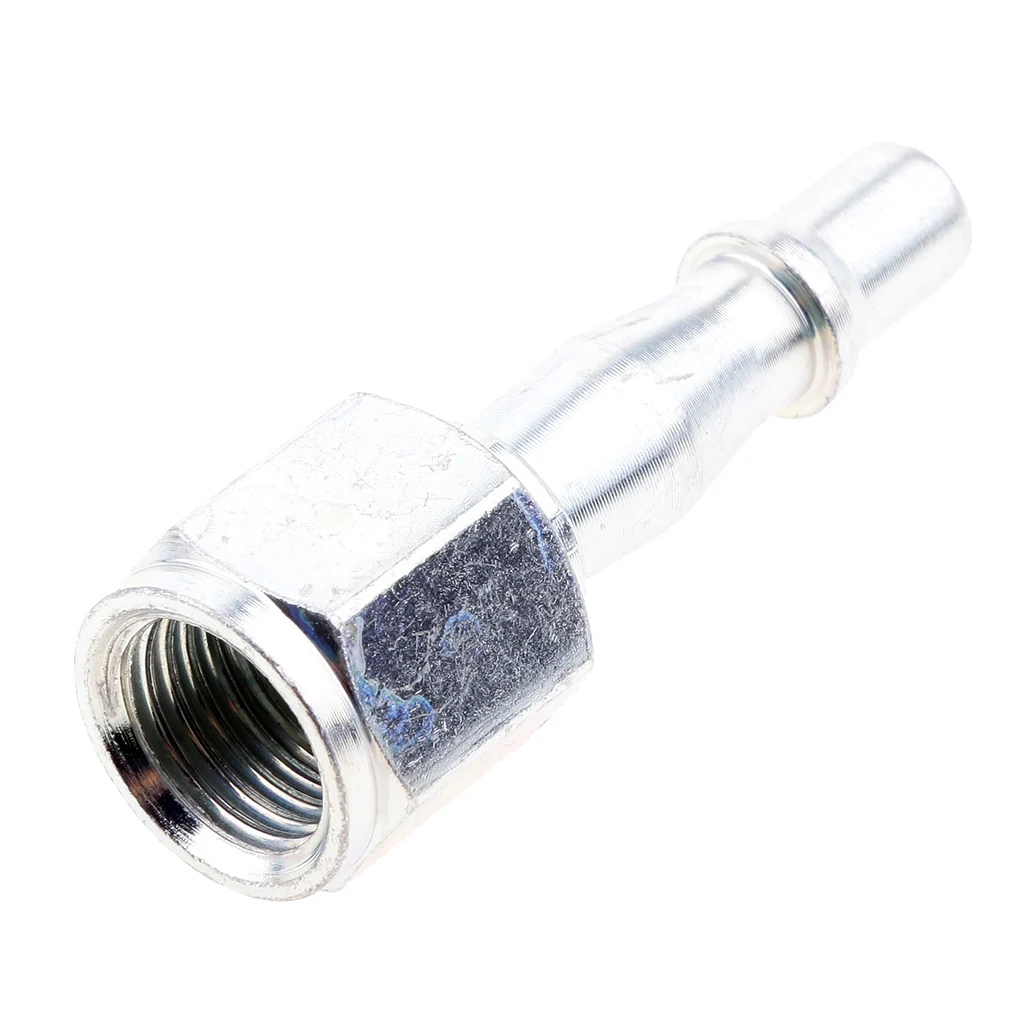 1/4inch 3/8inch BSP Thread Air Line Quick Fitting Elbow Pneumatic Connector Silver for Twin Compressor 12v